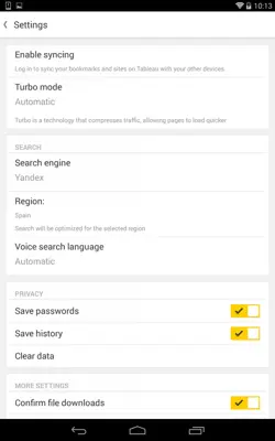 Yandex Browser android App screenshot 15