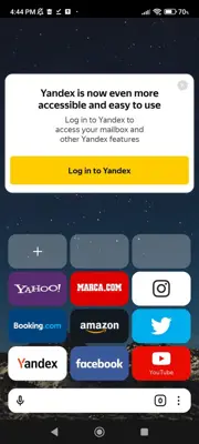Yandex Browser android App screenshot 1