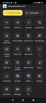 Yandex Browser android App screenshot 6